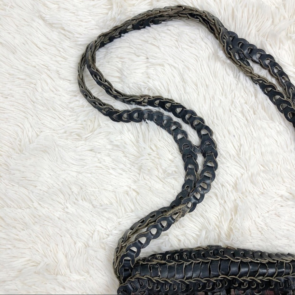 Vintage Leather Patchwork Bohemian Crossbody Mess… - image 7